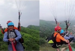 滑翔伞视频,滑翔伞飞行之旅精彩瞬间回顾
